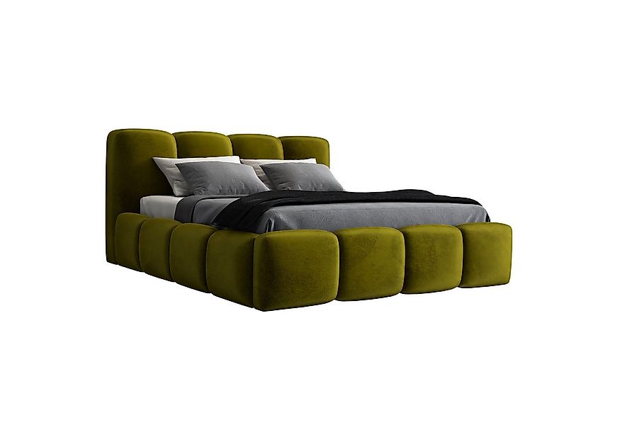 A&J MöbelLand GmbH Polsterbett DANA mit Matratze, Lattenrost und Bettkasten günstig online kaufen