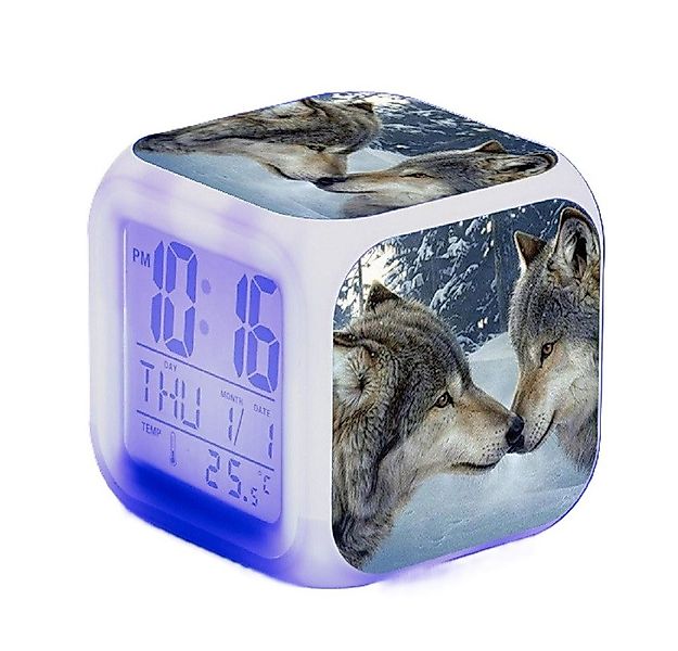 DOPWii Wecker Kinder Wecker, mit Temperaturanzeige & nachtlicht, stumm, Mus günstig online kaufen