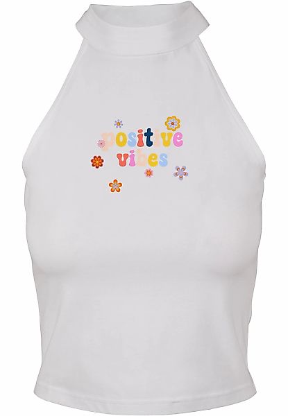 Miss Tee Muskelshirt "Miss Tee Damen Positive Vibes Turtleneck Short Top" 1 günstig online kaufen