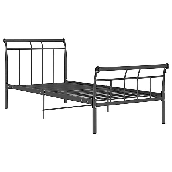 vidaXL Bettgestell Schwarz Metall 100 x 200 cm Modell 13651089 günstig online kaufen