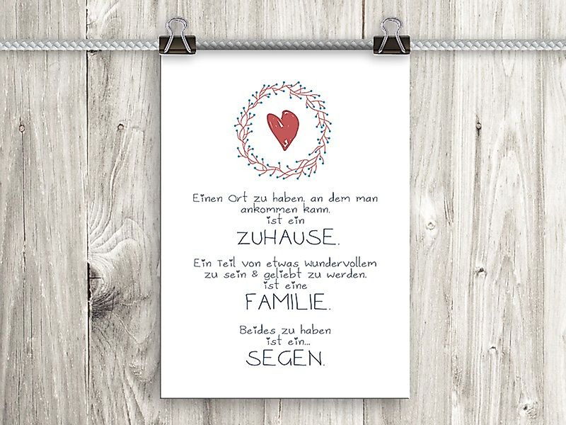 artissimo Poster Poster mit Spruch DinA4 günstig online kaufen