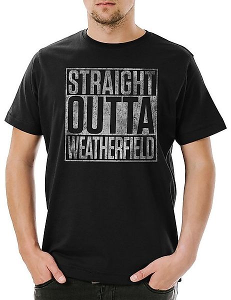 Urban Backwoods Print-Shirt Straight Outta Weatherfield Herren T-Shirt Coro günstig online kaufen