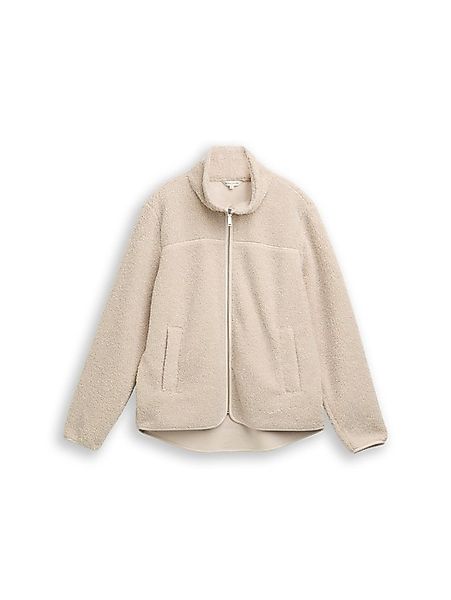 TOM TAILOR Fleecejacke Sweatshirtjacke Kuscheliges Teddyfell für extra Wärm günstig online kaufen