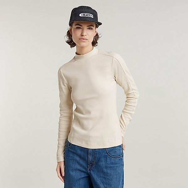 G-STAR Longsleeve Rib Mock Top mit günstig online kaufen