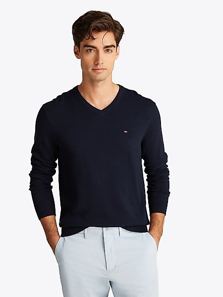Tommy Hilfiger Strickpullover ESSENTIAL COTTON V günstig online kaufen