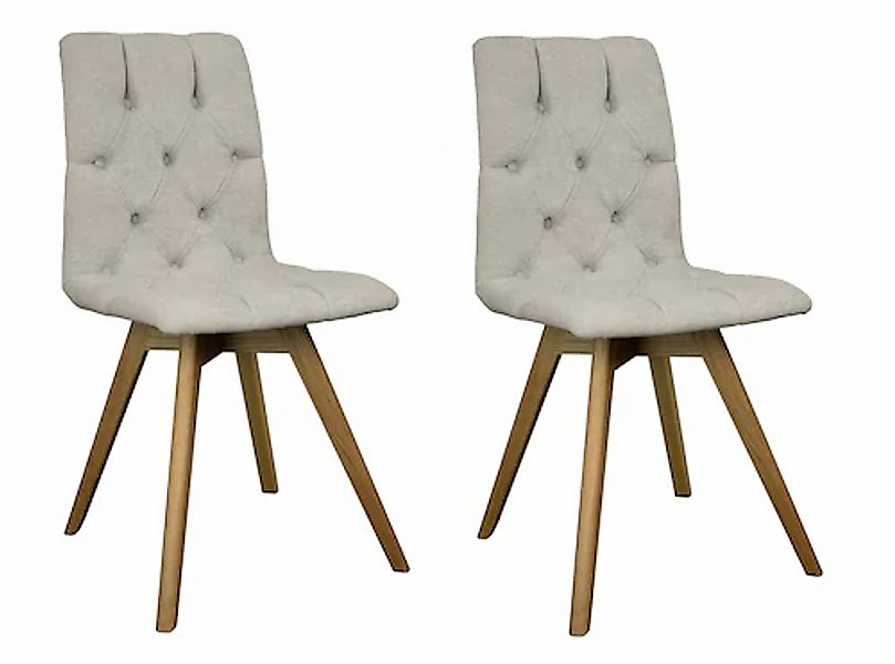 andas Esszimmerstuhl »Rania«, (Set), 2 St., Microfaser, Massivholzgestell, günstig online kaufen