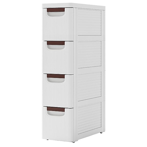 COSTWAY Beistellwagen, Nischenschrank schmal, mit 4 günstig online kaufen
