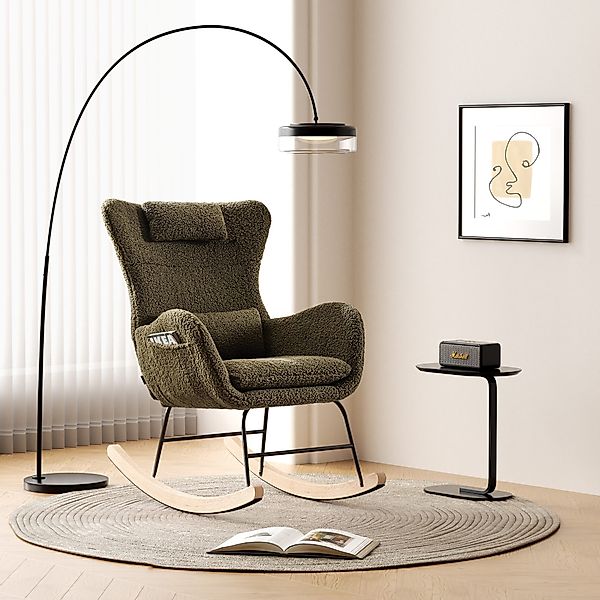 STILVORA Schaukelstuhl Schaukelsessel wohnzimmer Relaxsessel mit günstig online kaufen