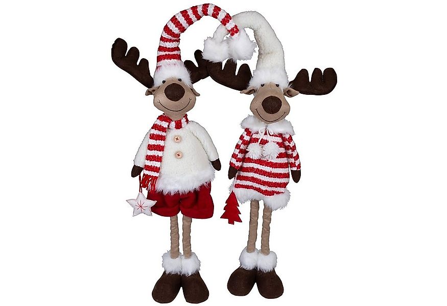 Christmas Paradise Weihnachtsfigur Elch ausziehbar 60-80cm (80-100cm), Pärc günstig online kaufen