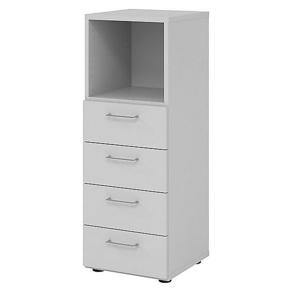 bümö Aktenschrank smart Schubladen Kombi - 4 Schübe Dekor: Grau günstig online kaufen
