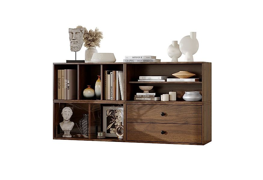 FUFU&GAGA Lowboard Modulares Aufbewahrungsregal, Braun, MDF, 60×28×40cm pro günstig online kaufen