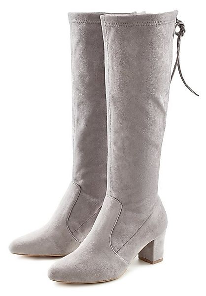LASCANA Schlupfboots, Slouchy Boots, Slip-On, Schlupfstiefel aus stretchige günstig online kaufen