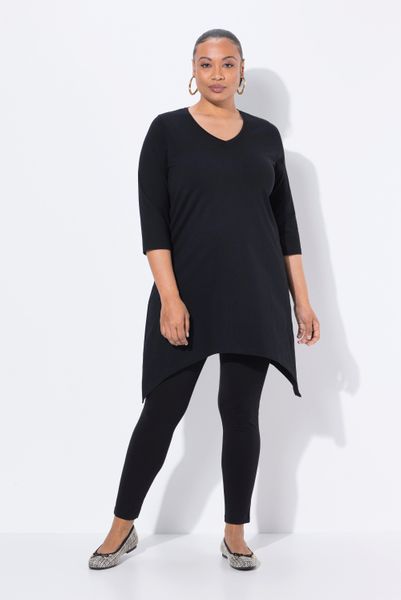 Ulla Popken Longshirt Longshirt Zipfelsaum A-Linie günstig online kaufen