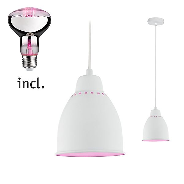 Paulmann "Neordic Set Pendelleuchte Hilla + LED Reflektor E27 Weiß dimmbar günstig online kaufen