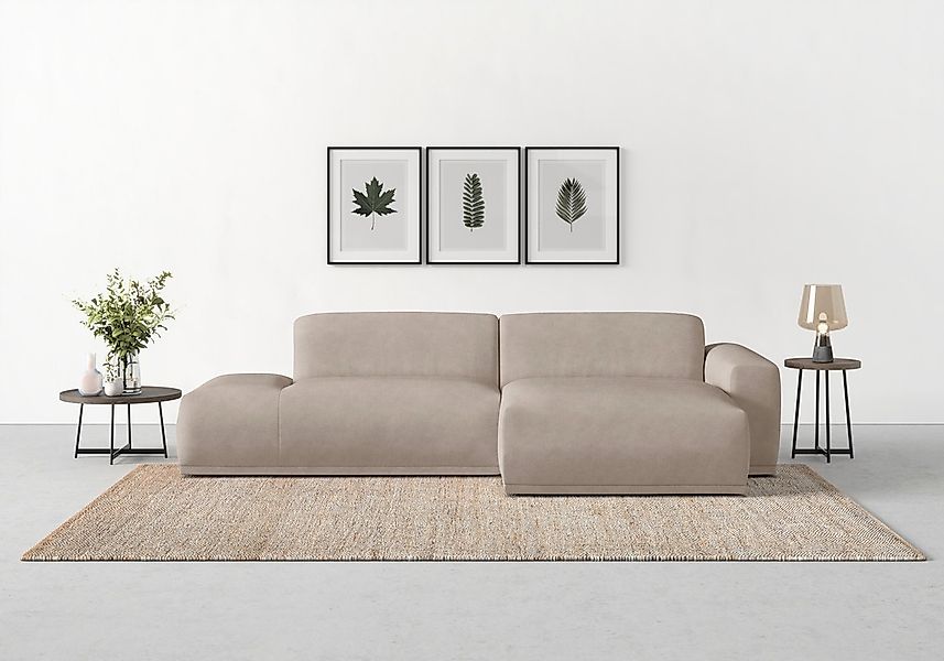 TRENDMANUFAKTUR Ecksofa Braga, aus 2 Teilen, moderner Cord-Stoff günstig online kaufen