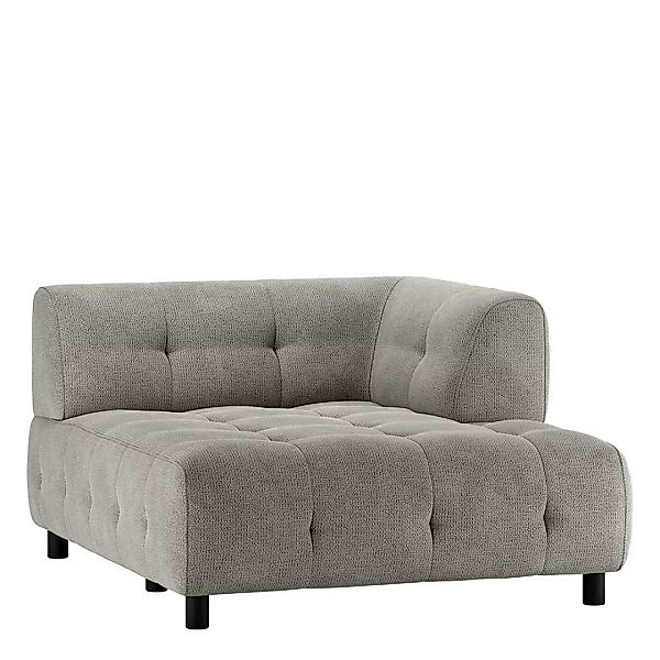 Blassgrünes Sofa Modul rechts aus Chenillegewebe Fußgestell aus Holz günstig online kaufen