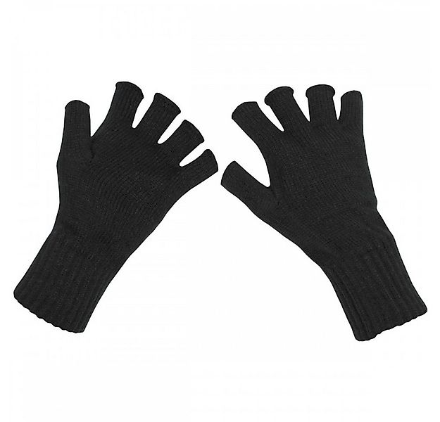 MFH Strickhandschuhe Strick-Handschuhe, schwarz, ohne Finger - L günstig online kaufen