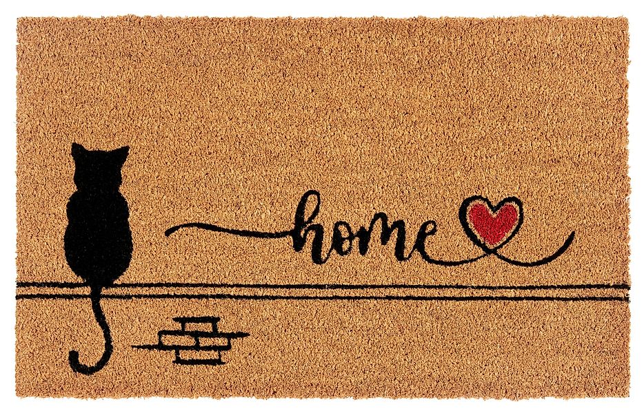 HANSE Home Fußmatte Kokos Cat Home, günstig online kaufen