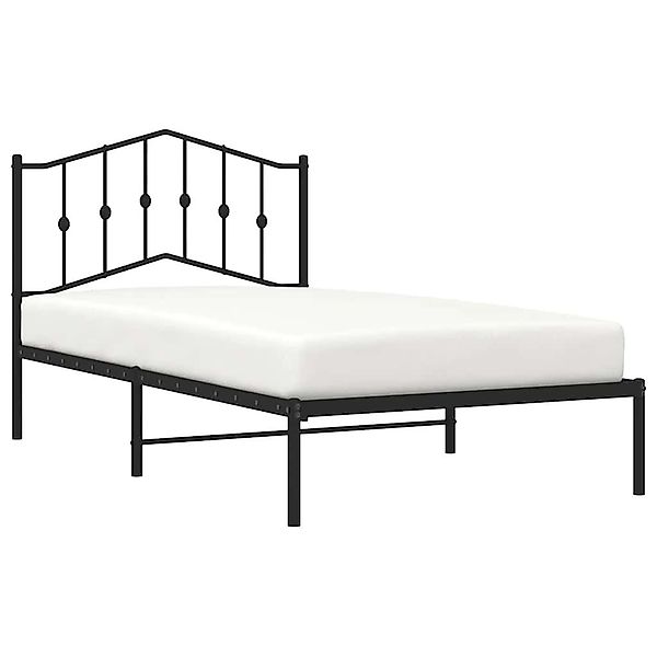 vidaXL Bett Bettgestell mit Kopfteil Metall günstig online kaufen