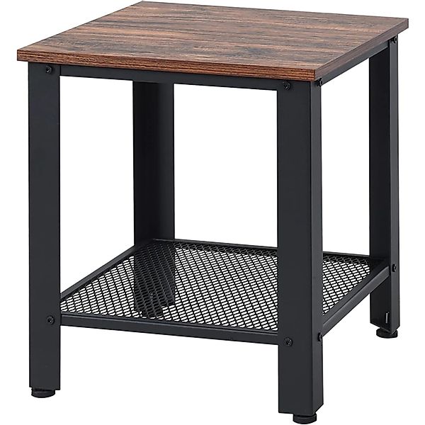 Costway Beistelltisch mit 2 Ebenen Sofatisch Couchtisch Nachttisch günstig online kaufen