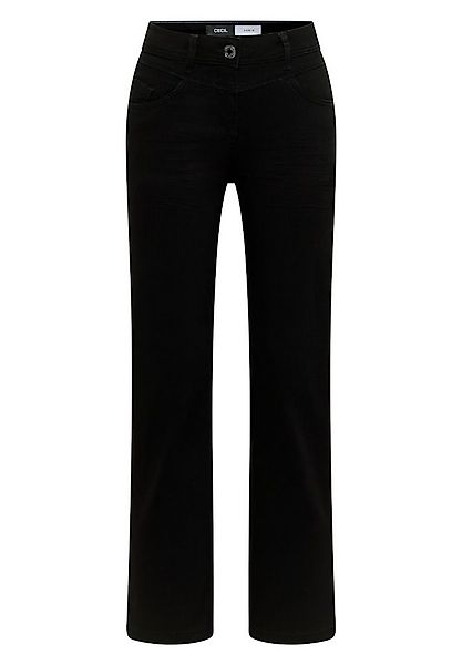 CECIL Bequeme Jeans Cecil / Da.Jeans / Style NOS Toronto BOOTCUT Blac günstig online kaufen