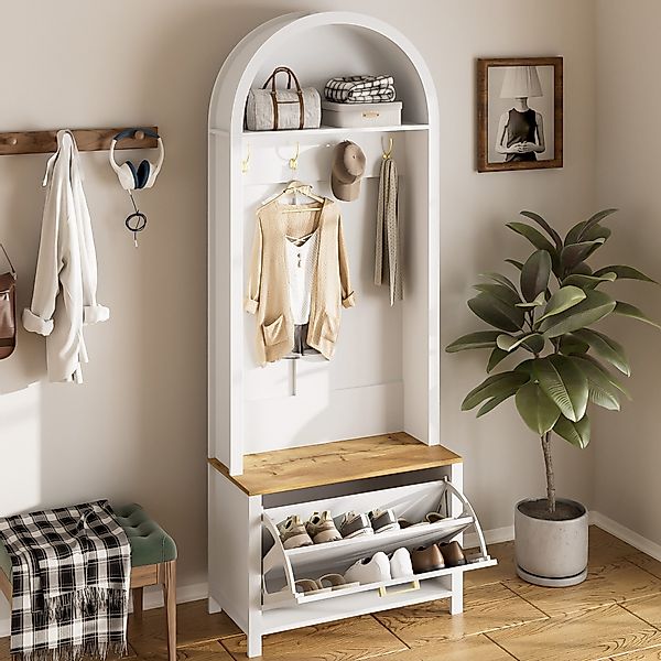 HAUSS SPOLE Garderoben-Set mit Schuhregal,Flurgarderobe Garderobenschrank günstig online kaufen