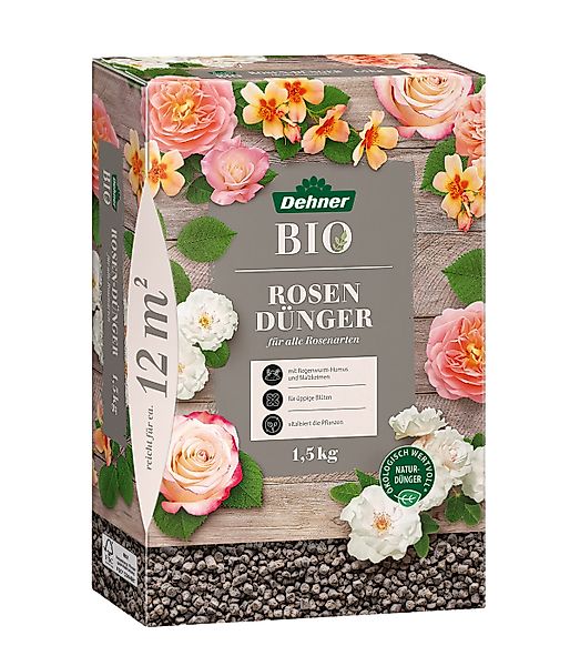 Dehner Gartendünger Bio Rosendünger, hochwertiger NPK-Dünger, günstig online kaufen