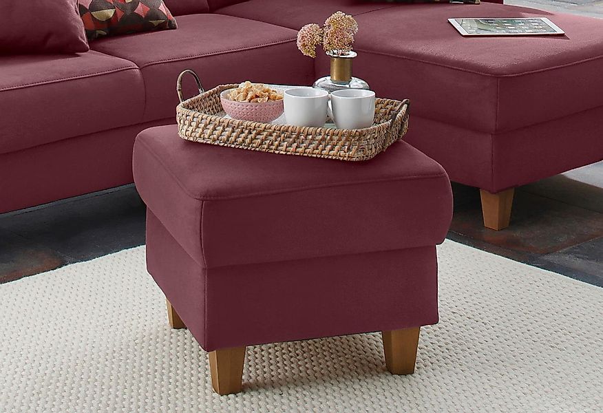 Home affaire Polsterhocker "Palmera, B: 58 cm" mit Stauraum, Federkern günstig online kaufen