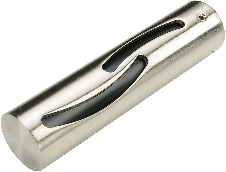 Liedeco Gardinenstangen-Endstück "Endstück, Endknopf edelstahl-optik "Franc günstig online kaufen