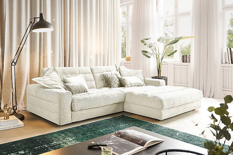 KAWOLA Ecksofa LANA, Couch L-Form rechts oder links versch. Größen und vers günstig online kaufen