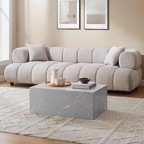 SalesFever Couchtisch "Almeria Couchtisch: Stilvoller Beistelltisch 90/60 c günstig online kaufen