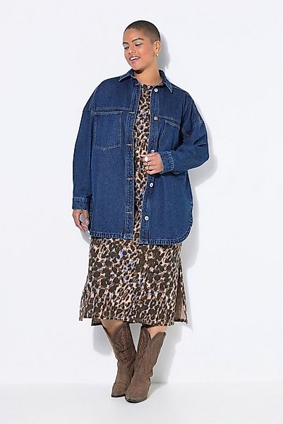 Studio Untold Hemdbluse Jeanshemd Oversize Shape Brusttaschen günstig online kaufen