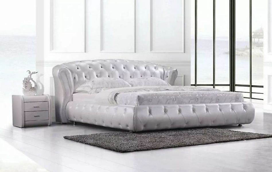 JVmoebel Bett Bett Betten Chesterfield Designer Doppel Lederbett S9111 160- günstig online kaufen