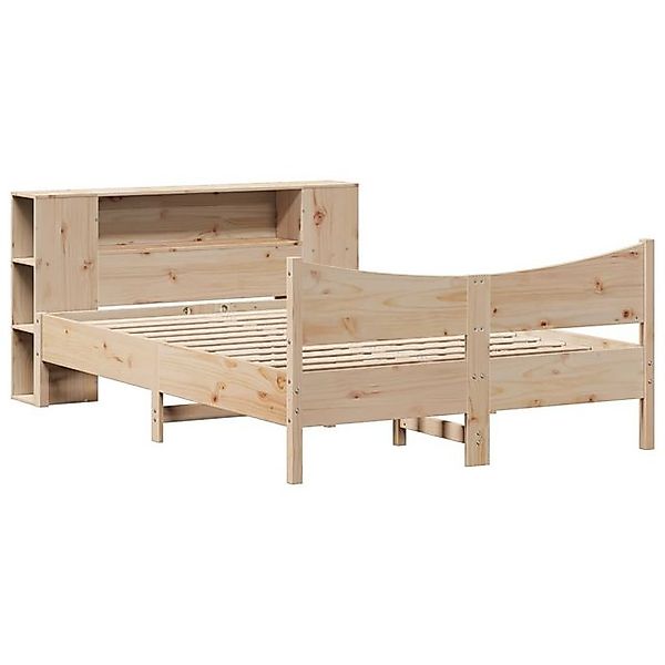 vidaXL Bett Massivholzbett ohne Matratze 135x190 cm Kiefernholz günstig online kaufen