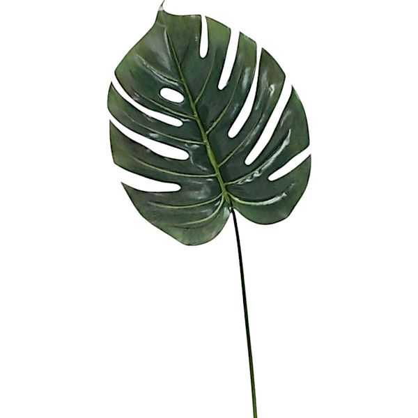 Kunstzweig Künstliches Monstera Blatt am Stiel günstig online kaufen