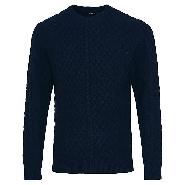 Hackett Cable Rundhalsausschnitt Sweater M Navy günstig online kaufen