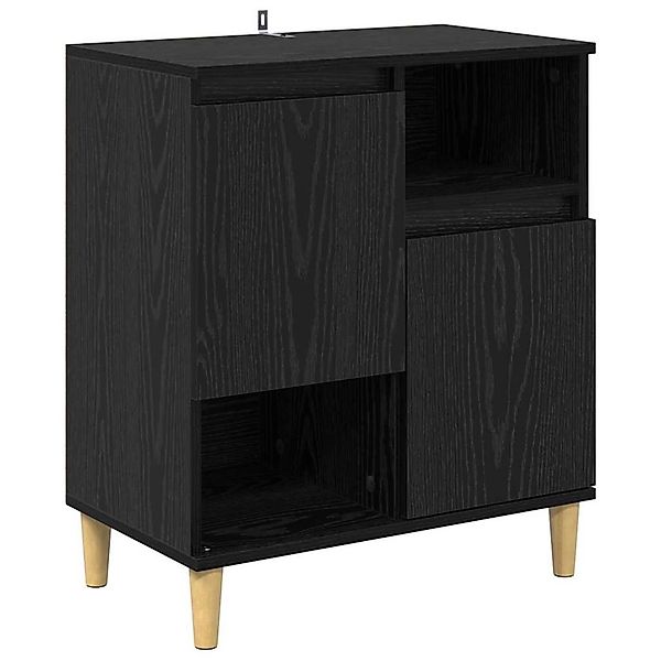 vidaXL Sideboard Schwarz Eichen-Optik 35 x 60 x 70 cm Holzwerkstoff 881259 günstig online kaufen