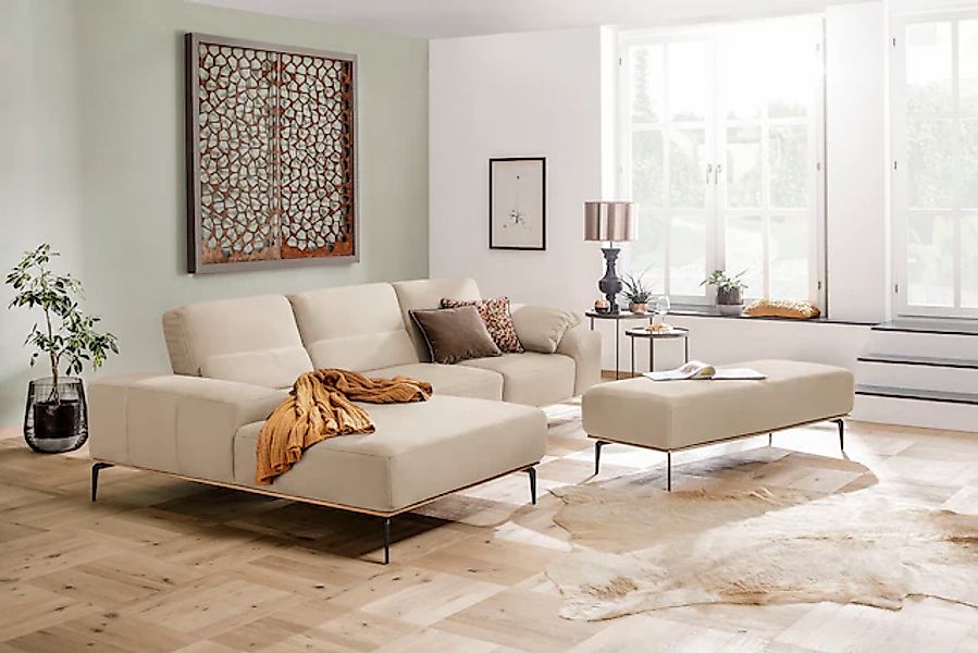 W.SCHILLIG Ecksofa "run, Designsofa mit tollem Sitzkomfort, bequem, L-Form" günstig online kaufen