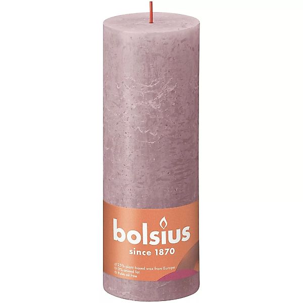 Bolsius Rustik-Kerze Shine 190/68 mm Eschenrose günstig online kaufen