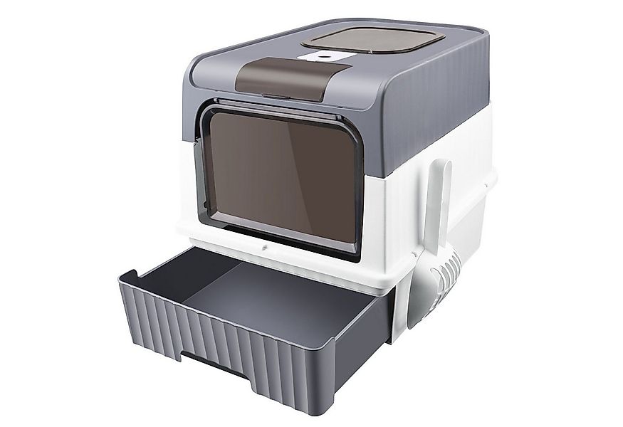 JEOBEST Katzentoilette Katzenklo Faltbare, Katzentoilette, mit Deckel, ausz günstig online kaufen