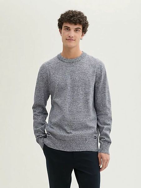 TOM TAILOR Denim Strickpullover Basic Strickpullover aus Baumwolle günstig online kaufen