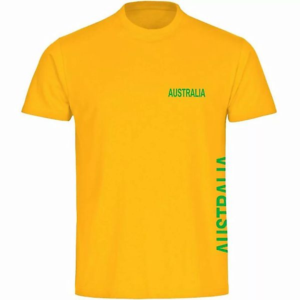 multifanshop T-Shirt Herren Australia - Brust & Seite - Männer günstig online kaufen