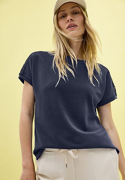 CECIL T-Shirt mit feinem Mesh-Einsatz günstig online kaufen