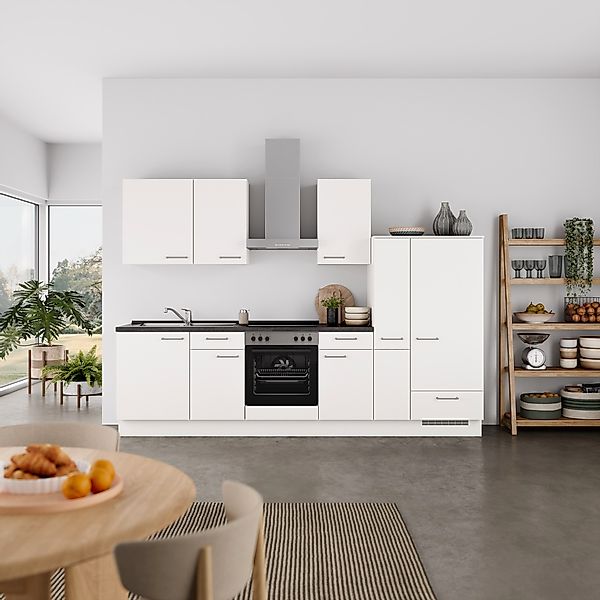 nobilia® Küchenzeile »"Laser I", Ausrichtung wählbar, Breite 300 cm« vormon günstig online kaufen