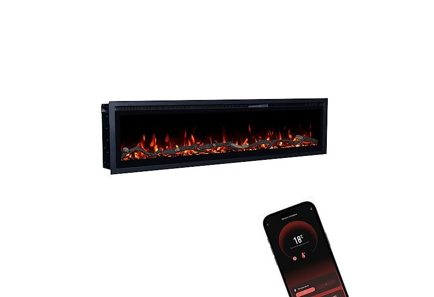 GLOW FIRE Elektrokamin GF Core Wandkamin mit 3D Feuer und Heizung (Thermost günstig online kaufen