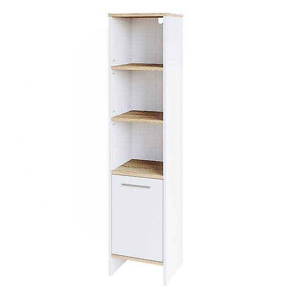 Vicco Badschrank Elvio Weiß/Sonoma 32 x 137 cm günstig online kaufen