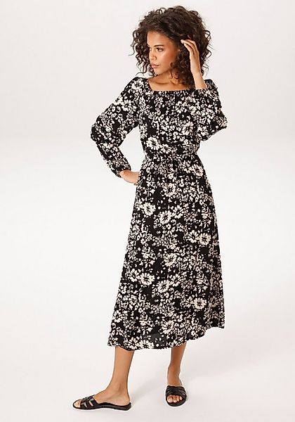 Aniston CASUAL Minikleid mit grafischen Blumendruck - jedes Teil ein Unikat günstig online kaufen