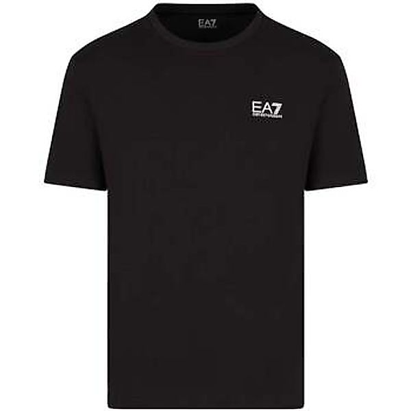 Ea7 Emporio Armani  T-Shirts & Poloshirts Pima Cotton Identity T-Shirt Blac günstig online kaufen