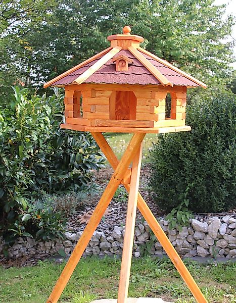 Holzdekoladen Vogelhaus XXL Vogelhaus mit Ständer günstig online kaufen