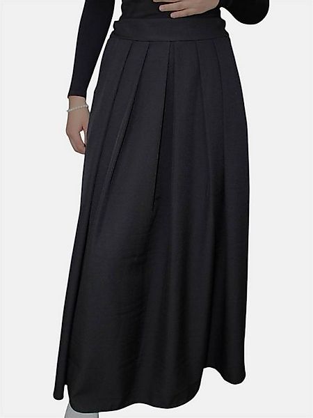Aymasal Faltenrock Maxirock Rock Nadira mit Seitentaschen elastischer Bund günstig online kaufen